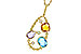 D311-22131: NECKLACE 3.04 TW SEMI-PREC 3.14 TGW (BT,AMY,CIT)