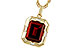D311-22149: NECKLACE 3.65 GARNET 3.82 TGW (10x8MM GAR)