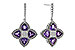 D311-23004: EARRINGS 1.41 AMETHYST 1.50 TGW