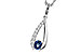 D311-23913: NECKLACE .38 SAPP .54 TGW (5x4 SAPP)