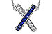 D311-26667: NECKLACE .60 TW SAPPHIRE .77 TGW