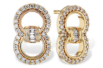 D312-09367: EARRINGS .05 TW BAGS .28 TW