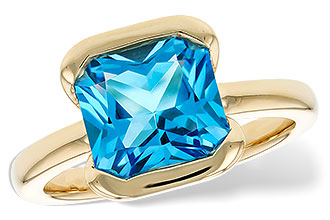 D312-09395: LDS RG 3.50 CT BLUE TOPAZ (9MM BT)
