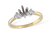 E042-12104: LDS SEMI DIA RING .14 TW