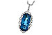 E226-64822: NECK 6.70 LONDON BLUE TOPAZ 6.81 TGW