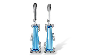 E226-64895: EARR 6.12 TW BLUE TOPAZ 6.33 TGW