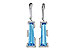 E226-64895: EARR 6.12 TW BLUE TOPAZ 6.33 TGW