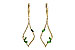 E226-69440: EARR .42 GREEN GARNET .77 TGW