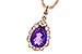 E226-71204: NECKLACE 1.53 AMETHYST 1.68 TGW (10x7 PS)
