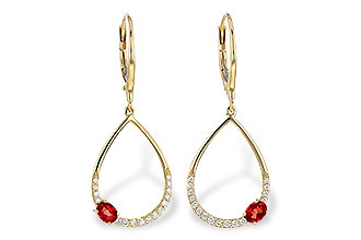 E226-71231: EARR .38 GARNET .54 TGW