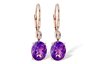 E226-72095: EARR 2.85 TW AMETHYST 2.90 TGW (9x7MM AMY)