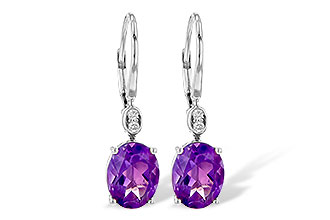 E226-72095: EARR 2.85 TW AMETHYST 2.90 TGW (9x7MM AMY)