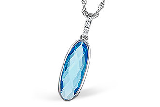 E309-39422: NECK 1.90 BLUE TOPAZ 1.93 TGW