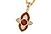 E309-39440: NECK .63 TW RUBY .70 TGW