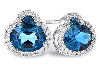 E309-43031: EARR 2.60 TW LONDON BLUE TOPAZ 2.81 TGW