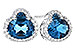 E309-43031: EARR 2.60 TW LONDON BLUE TOPAZ 2.81 TGW