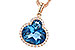 E309-43076: NECK 2.86 LONDON BLUE TOPAZ 3.00 TGW (10X8 OVAL)