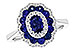 E310-35795: LDS RG 1.33 TW SAPPHIRE 1.56 TGW (6x4 MM SAPP)