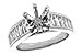 E310-35804: LDS SEMI DIA RG 1.22 TW BAGUETTES