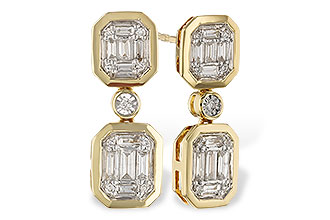 E311-18513: EARRINGS .38 BAG .45 TW