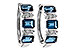 E311-20340: EARRINGS 1.37 TW LONDON BLUE TOPAZ 1.48 TGW