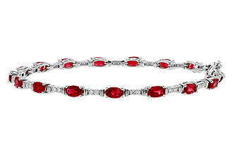 E311-20358: BRACELET 4.65 RUBY 4.97 TGW (7")