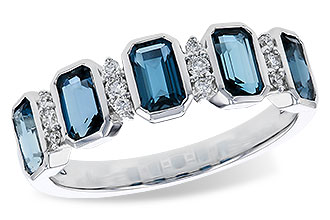 E311-21213: LDS RG 1.46 TW LONDON BLUE TOPAZ 1.58 TGW
