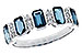 E311-21213: LDS RG 1.46 TW LONDON BLUE TOPAZ 1.58 TGW