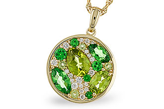 E311-22113: NECK 2.20 TW SEMI-PRECIOUS (TSAV, PER) 2.37 TGW