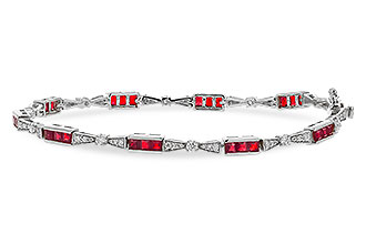 E311-23949: BRACELET 2.05 RUBY 2.70 TGW (7")