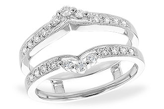 E312-12122: A129-37568 GUARD RG IN PLATINUM .28 TW