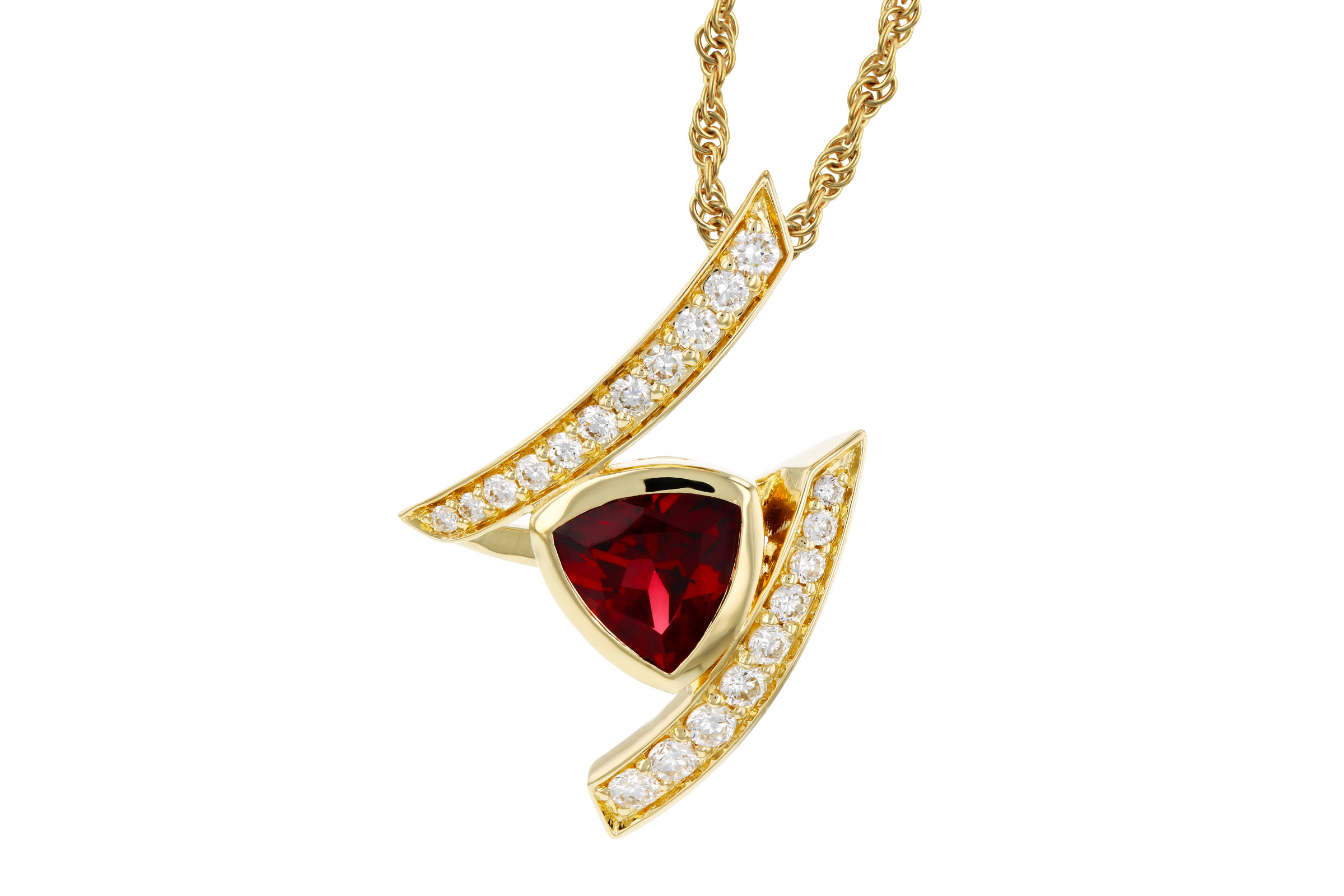 E312-12140: NECKLACE .84 GARNET 1.03 TGW (6MM GAR)