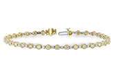 F224-90285: BRACELET 2.22 YELLOW DIA 3.04 TW