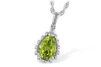 F225-76713: NECKLACE 1.30 CT PERIDOT