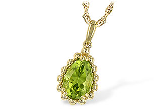 F225-76713: NECKLACE 1.30 CT PERIDOT