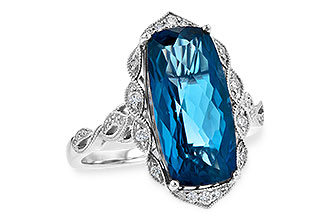 F226-64822: LDS RG 6.75 LONDON BLUE TOPAZ 6.90 TGW