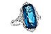 F226-64822: LDS RG 6.75 LONDON BLUE TOPAZ 6.90 TGW