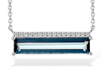 F226-69413: NECK 2.70 LONDON BLUE TOPAZ 2.80 TGW
