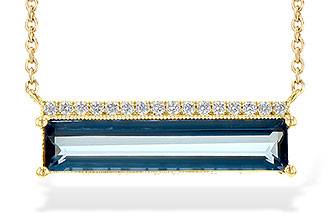 F226-69413: NECK 2.70 LONDON BLUE TOPAZ 2.80 TGW