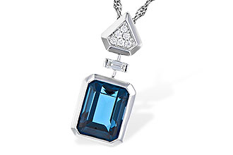 F309-44849: NECK 2.60 LONDON BLUE TOPAZ 2.68 TGW