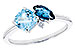 F310-29404: LDS RG 1.49 TW BLUE TOPAZ 1.52 TGW