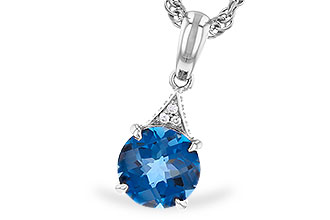 F310-32122: NECK 1.60 LONDON BLUE TOPAZ 1.61 TGW (7MM RD)