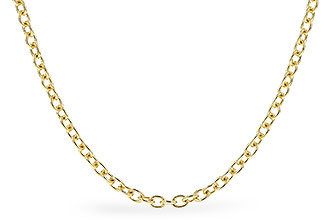F310-33940: CABLE CHAIN (18IN, 1.3MM, 14KT, LOBSTER CLASP)