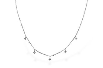 F310-34867: NECKLACE .19 TW (18")