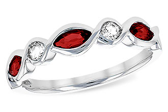 F311-19404: LDS RG .52 TW GARNET .64 TGW