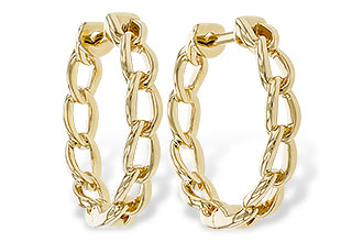 F311-19413: GOLD EARRINGS (18MM)