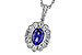 F311-19422: NECKLACE .80 TANZANITE 1.15 TGW (7x5MM OV)