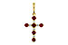 F311-20331: PENDANT .34 TW RUBY .42 TGW