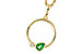 F311-20340: NECKLACE .20 EMERALD .22 TGW