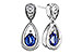 F311-21222: EARRINGS .42 SAPPHIRE .54 TGW (4x3 SAPP)